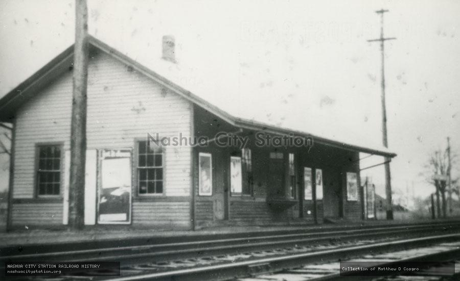 Postcard: Railroad Station, West Mansfield, Massachusetts